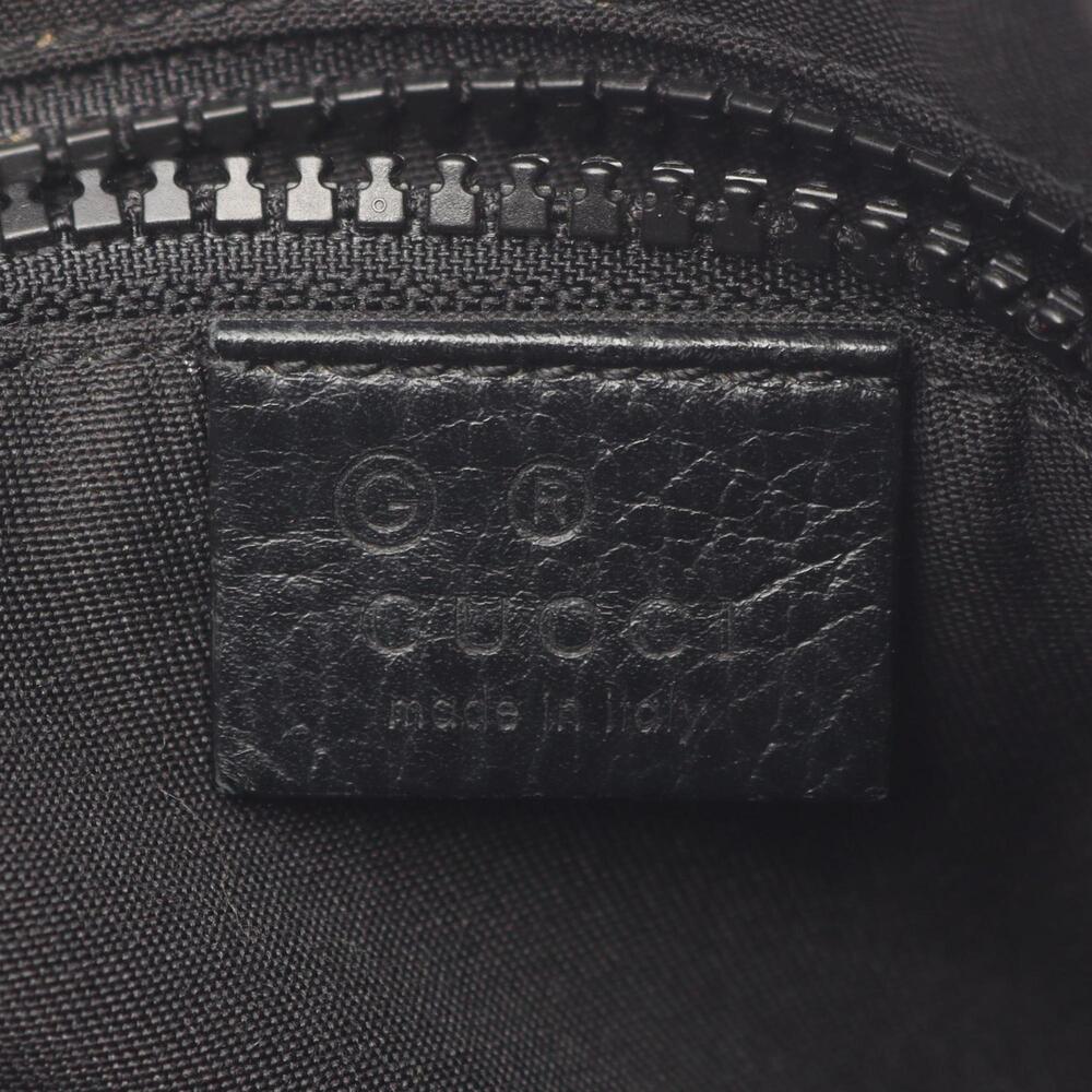 GUCCI Authentic Black Leather Shoulder Bag - Picture 4 of 7